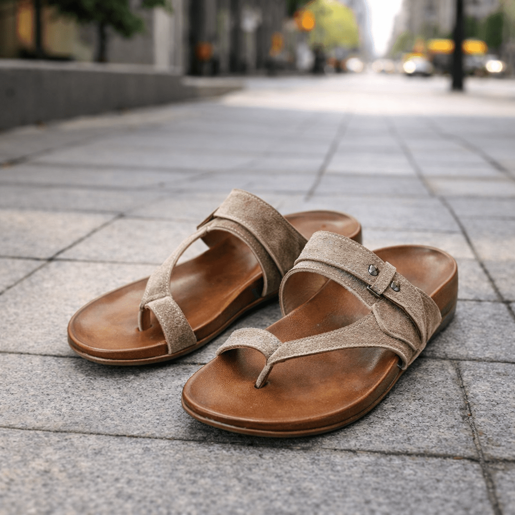 Aurelia Steps Sandals — Integrated Arch Support, Cushioned Insole, Breathable Upper, Lightweight Design