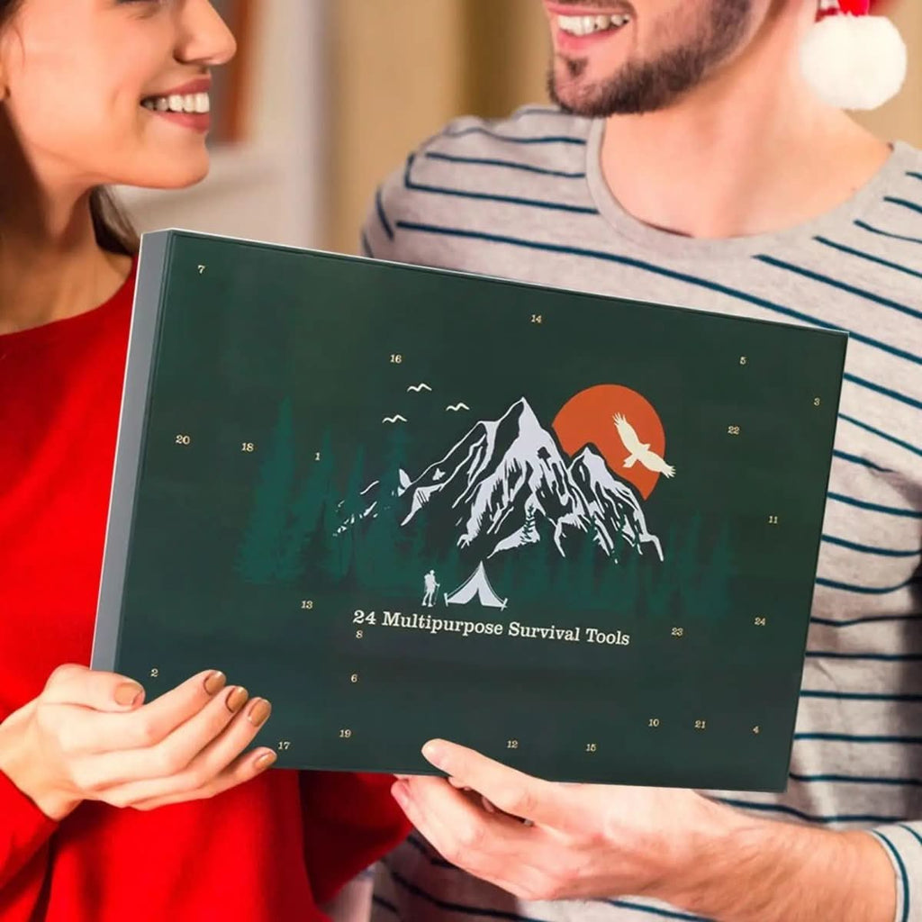 TrailForge adventskalender 2025 — nedräkningskit med 24 friluftsverktyg