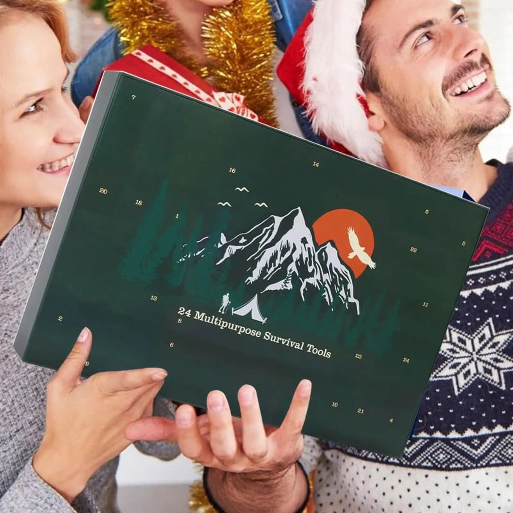 TrailForge adventskalender 2025 — nedräkningskit med 24 friluftsverktyg