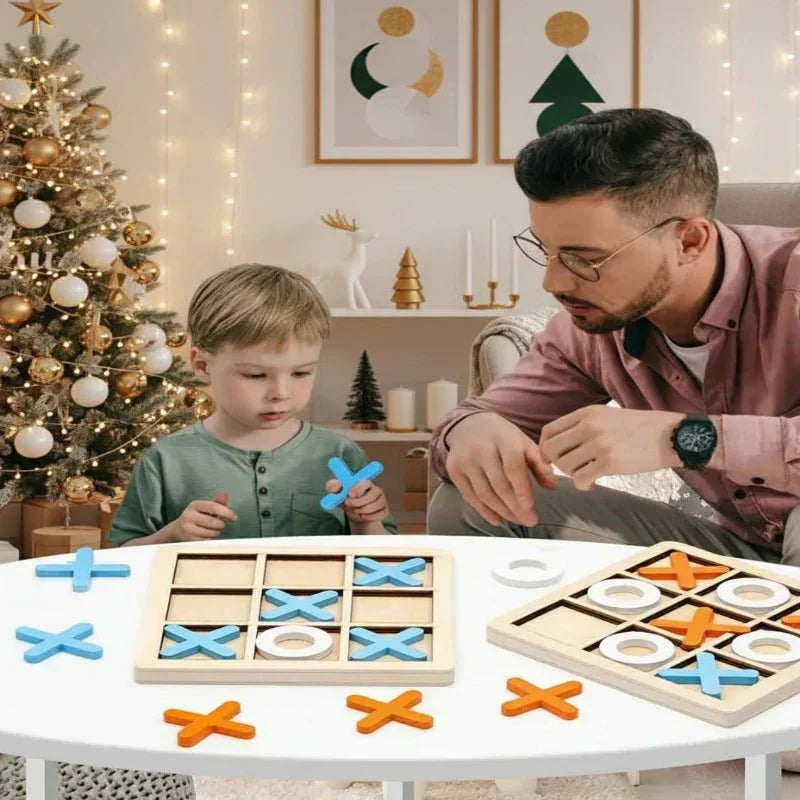 Lumina Tiles Montessori 3D-sjakk- og formpuslespill i tre — fra 3 år