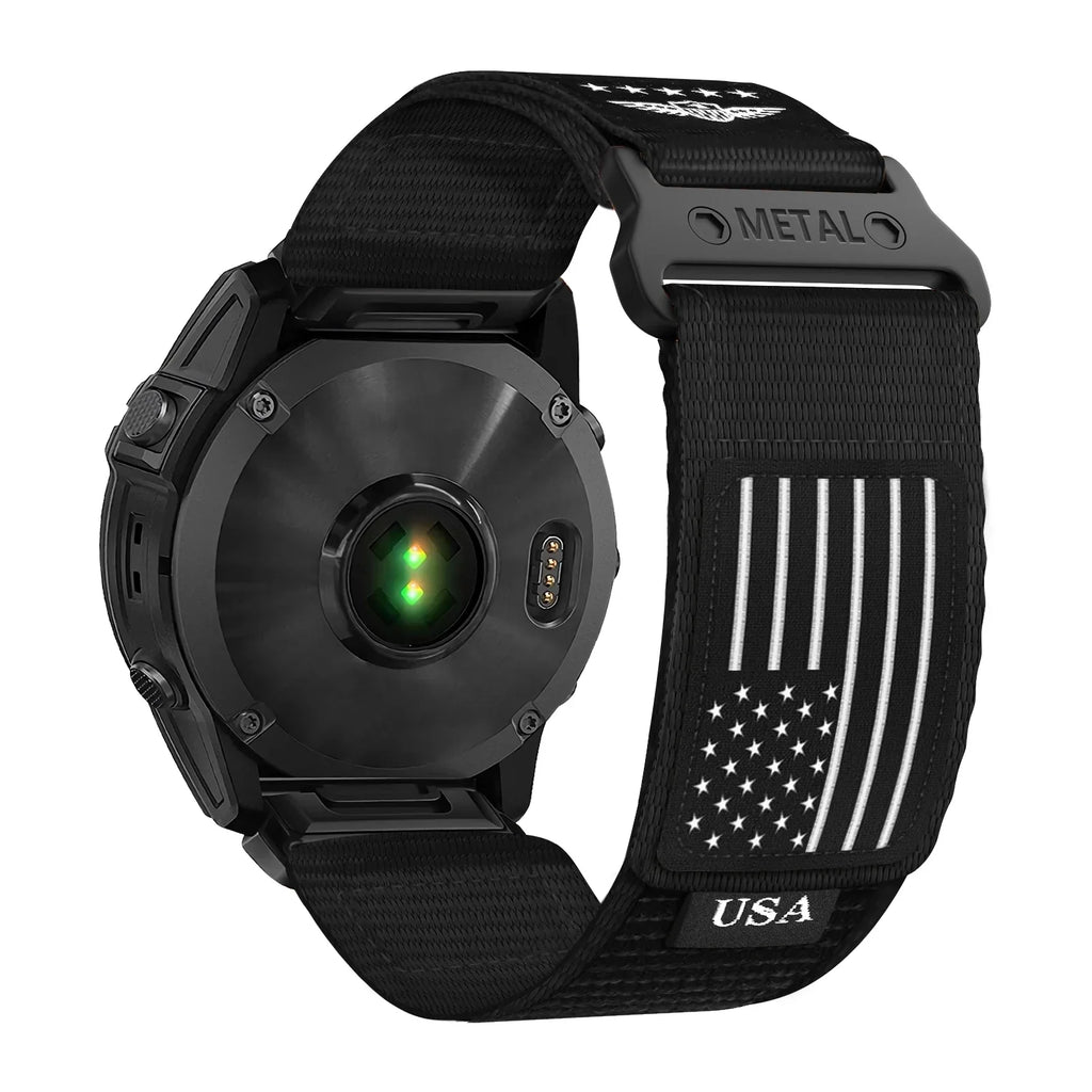 QuickFit-vevd nylonreim til Garmin Fenix — justerbar hurtigutløsning