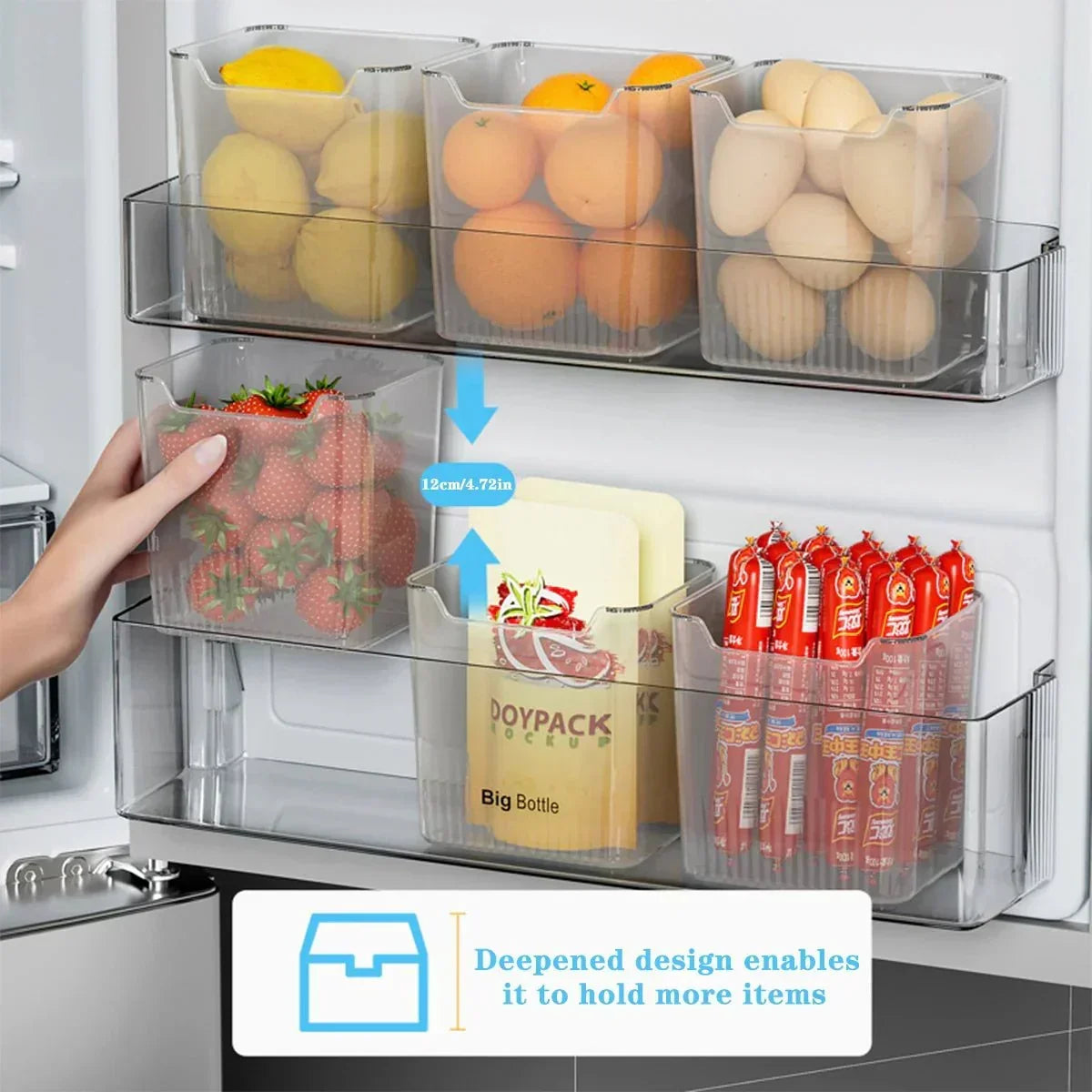 حاويات تخزين شفافة ومتينة للثلاجة من Clearview