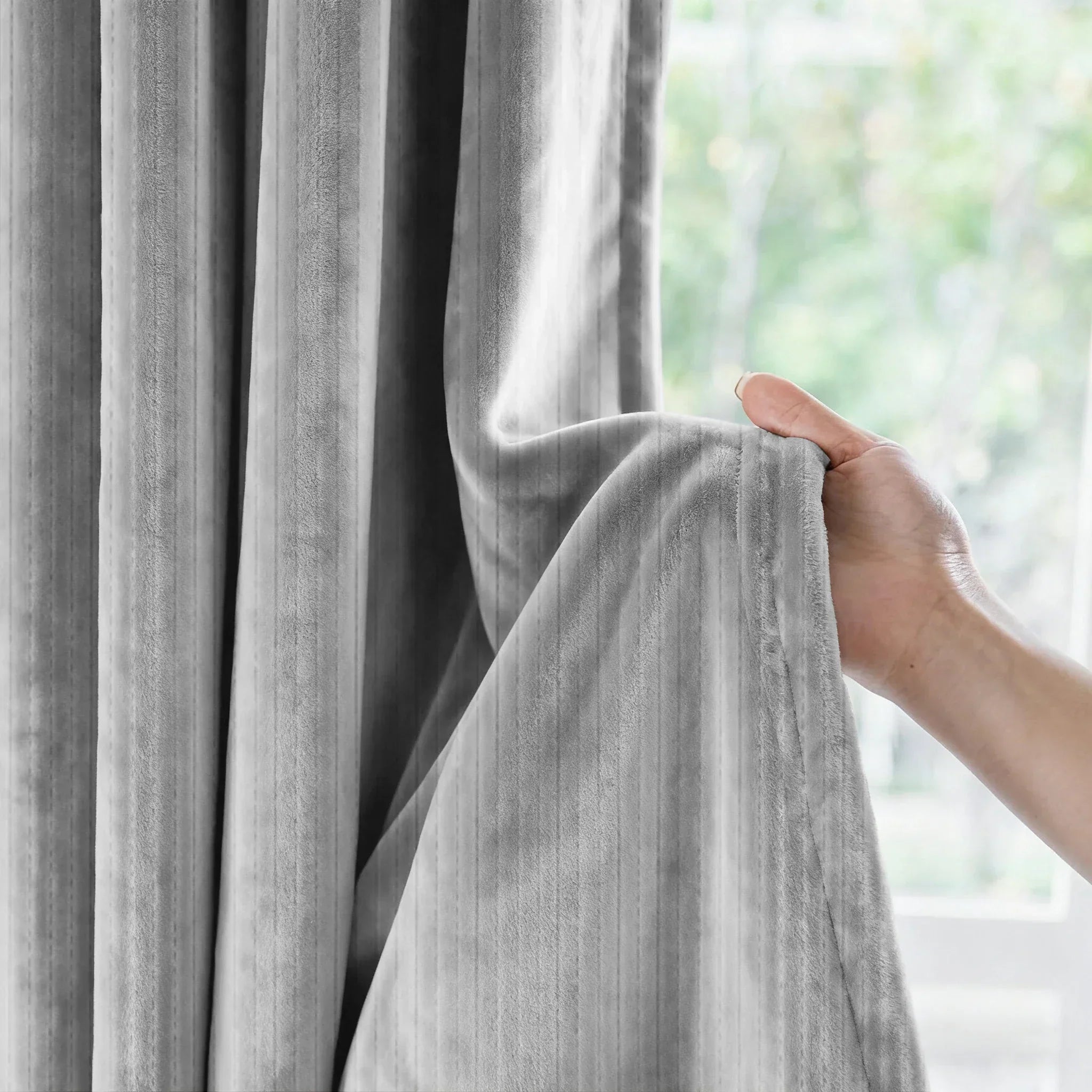 Insulated Winter Blackout Door Curtains Multi-Layer Thick Thermal Panels - Euroselle