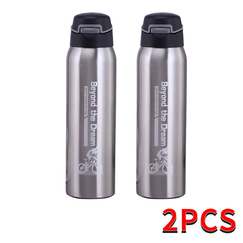 Doppelwandige Edelstahlflasche, 17 oz — Sportverschluss und Trageschlaufe