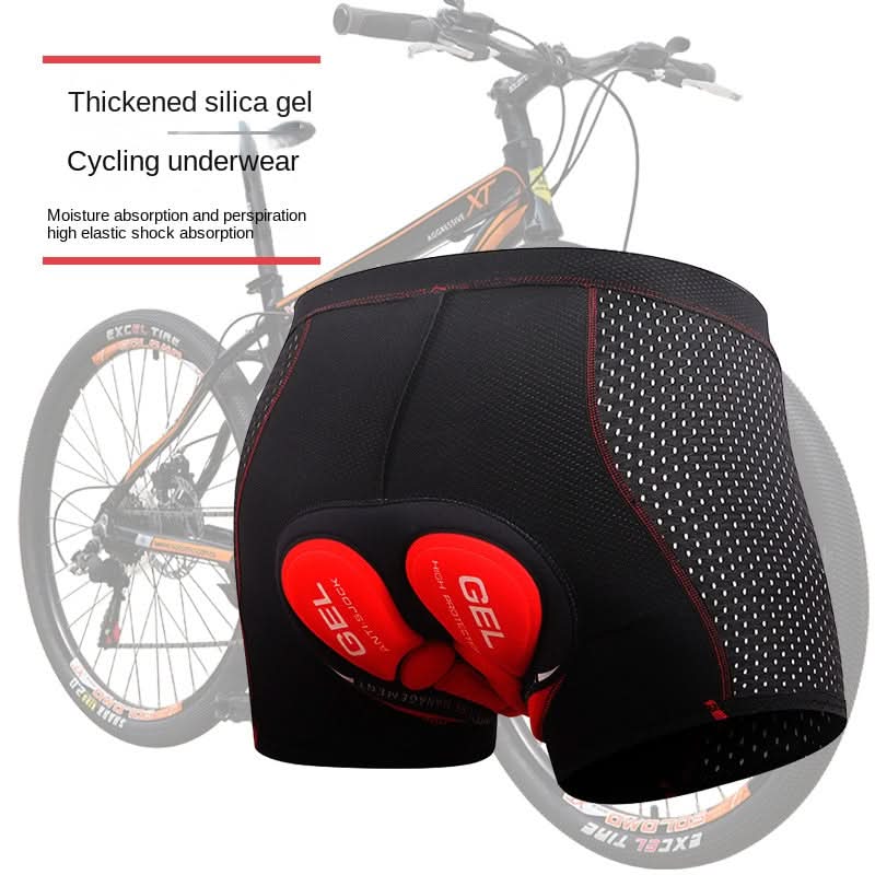 Cuissard de cyclisme respirant et rembourré avec insert en gel, coupe unisexe