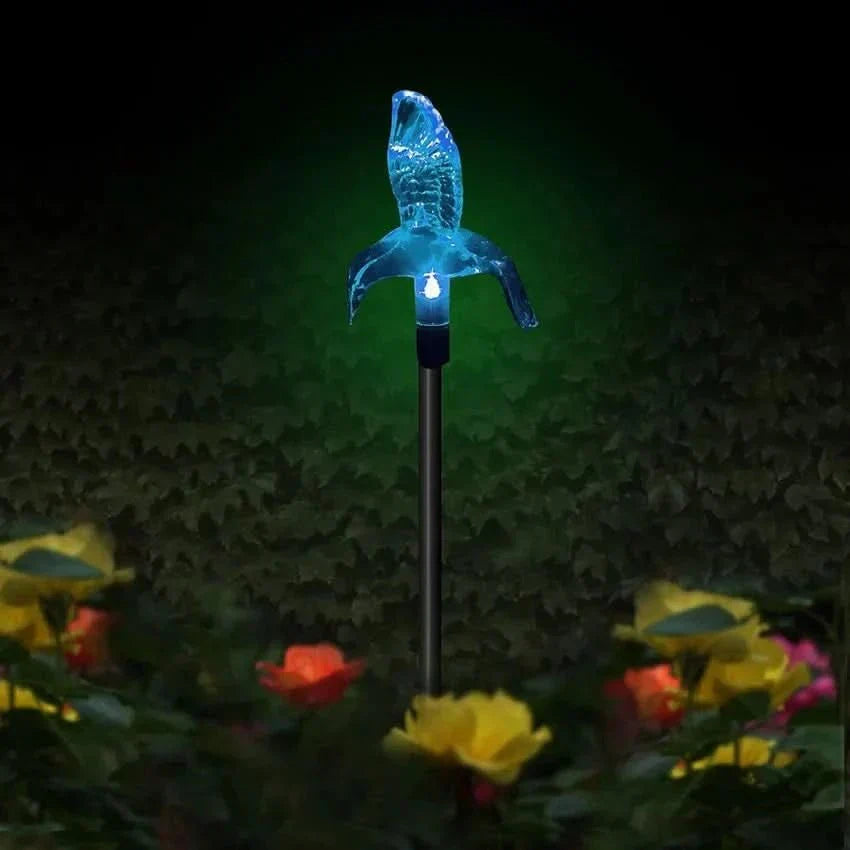 AuroraLeaf solcelledrevet sommerfuglelampe med LED til haven