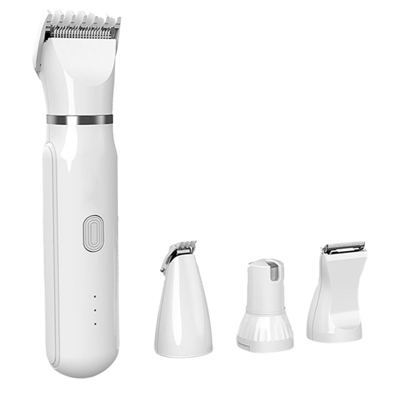 Pawgleam 4-in-1 senza fili per la toelettatura degli animali — design compatto e silenzioso, 3 accessori per il pelo