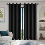 Modern 100% Blackout Curtains with Coated Lining for Bedroom & Living Room - Euroselle