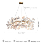 Vrimlo Porcelain Leaves Pendant