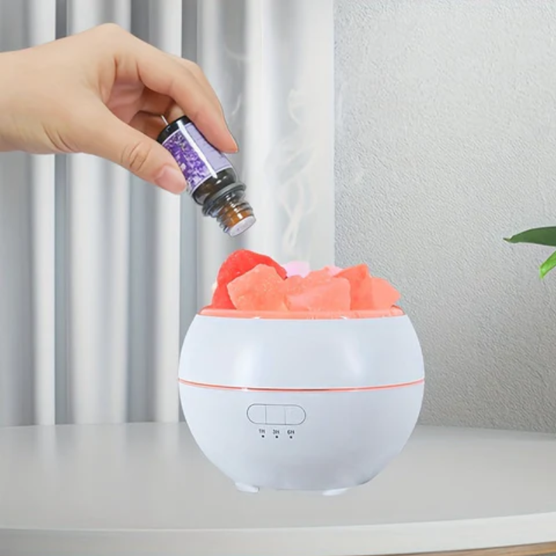 Salzlampe Diffusor 3 in 1 USB Ultraschall, Luftreinigung & Aromatherapie | Euroselle