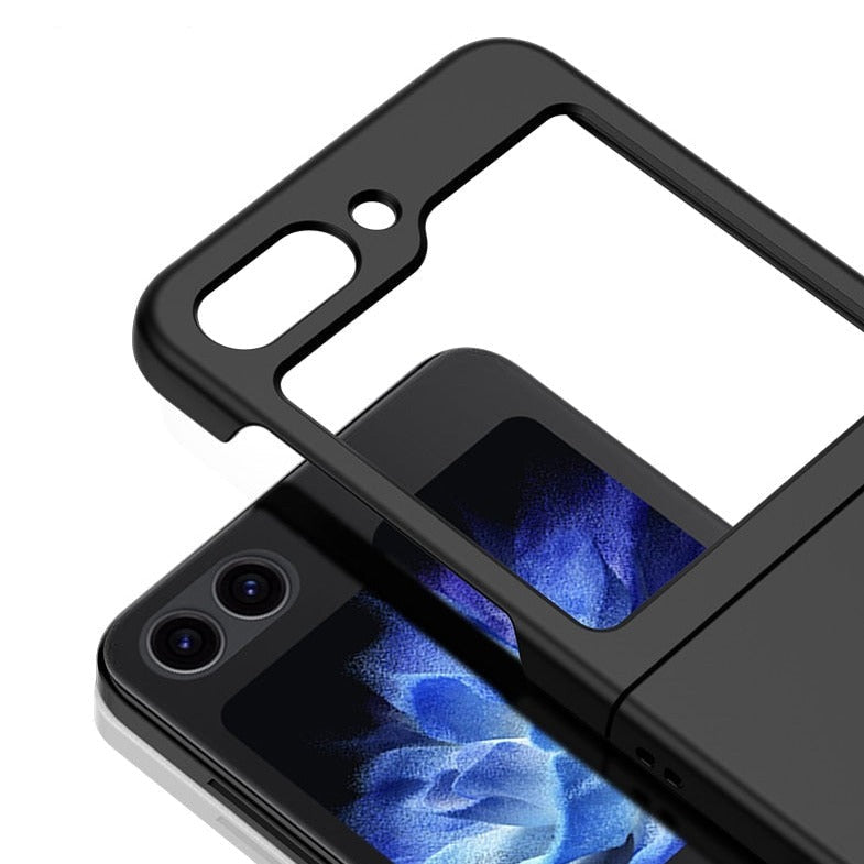 Cover pieghevole a conchiglia per telefono — Guscio rigido, bordi rialzati, ricarica wireless