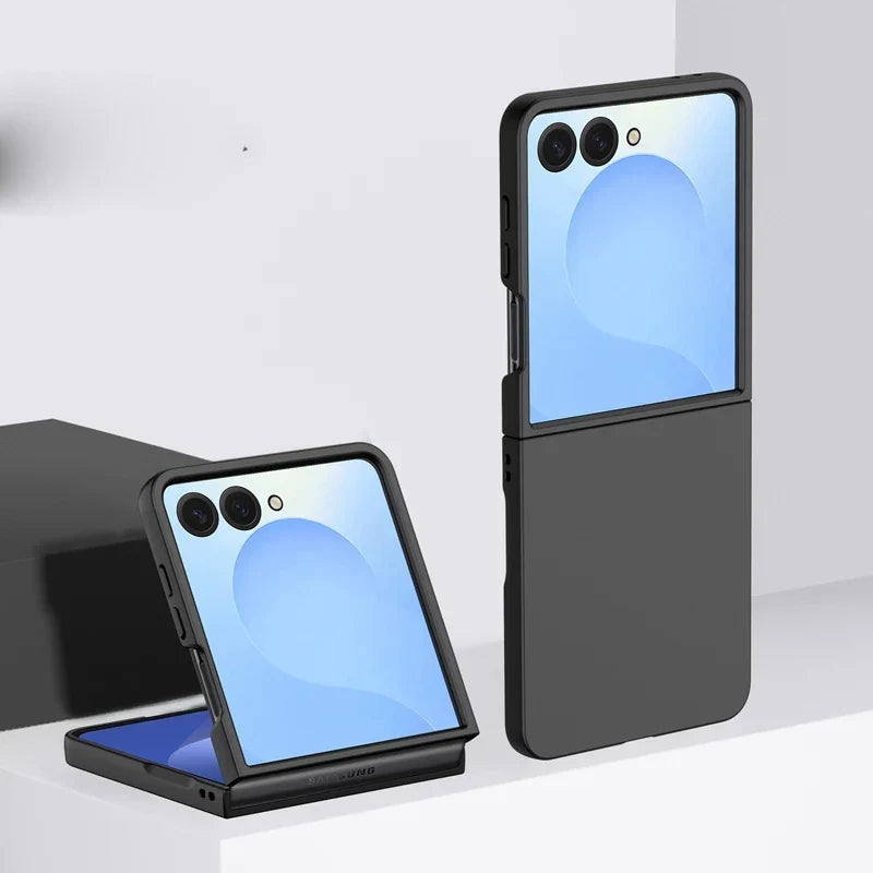 Cover pieghevole a conchiglia per telefono — Guscio rigido, bordi rialzati, ricarica wireless