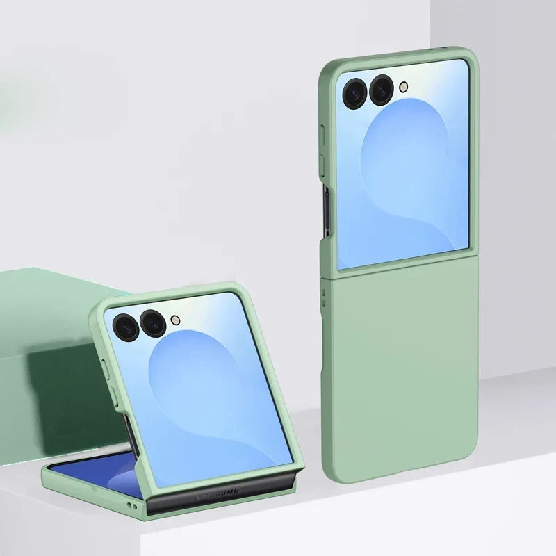 Cover pieghevole a conchiglia per telefono — Guscio rigido, bordi rialzati, ricarica wireless