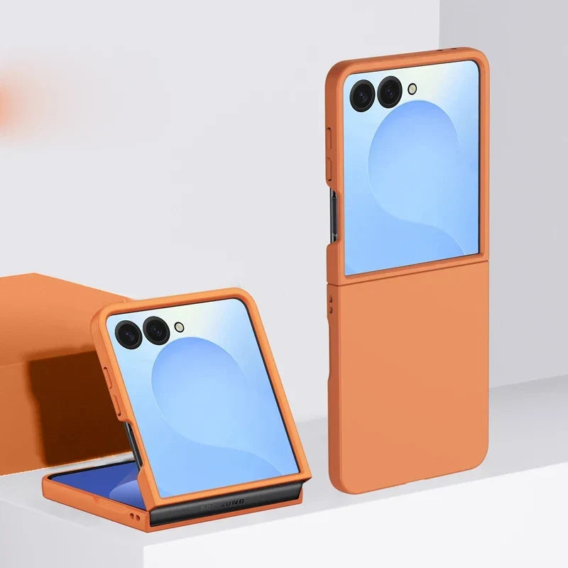 Cover pieghevole a conchiglia per telefono — Guscio rigido, bordi rialzati, ricarica wireless