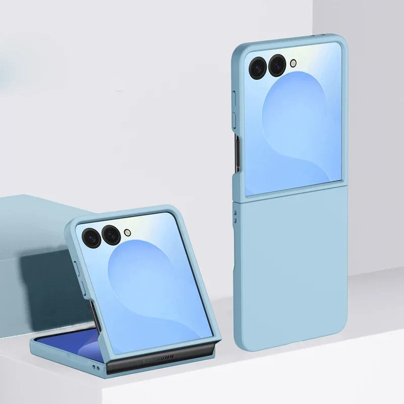 Cover pieghevole a conchiglia per telefono — Guscio rigido, bordi rialzati, ricarica wireless