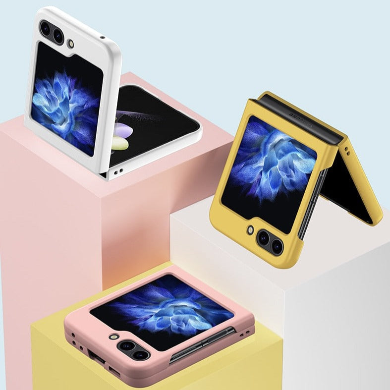Cover pieghevole a conchiglia per telefono — Guscio rigido, bordi rialzati, ricarica wireless