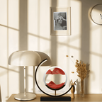 Dimmable LED floor lamp designed with flowing sand visuals for a relaxing ambient atmosphere - Euroselle