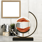 Dimmable LED floor lamp designed with flowing sand visuals for a relaxing ambient atmosphere - Euroselle