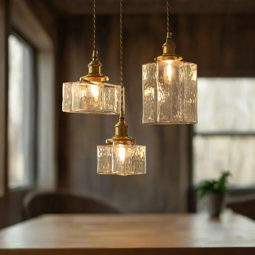Lyra Ceiling Light With Sculptural Glass Pendant Fixture