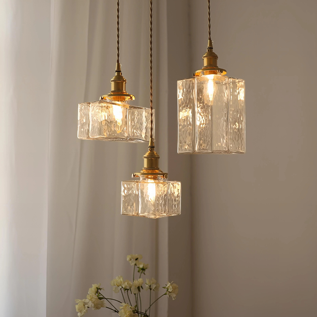 Lyra Ceiling Light With Sculptural Glass Pendant Fixture