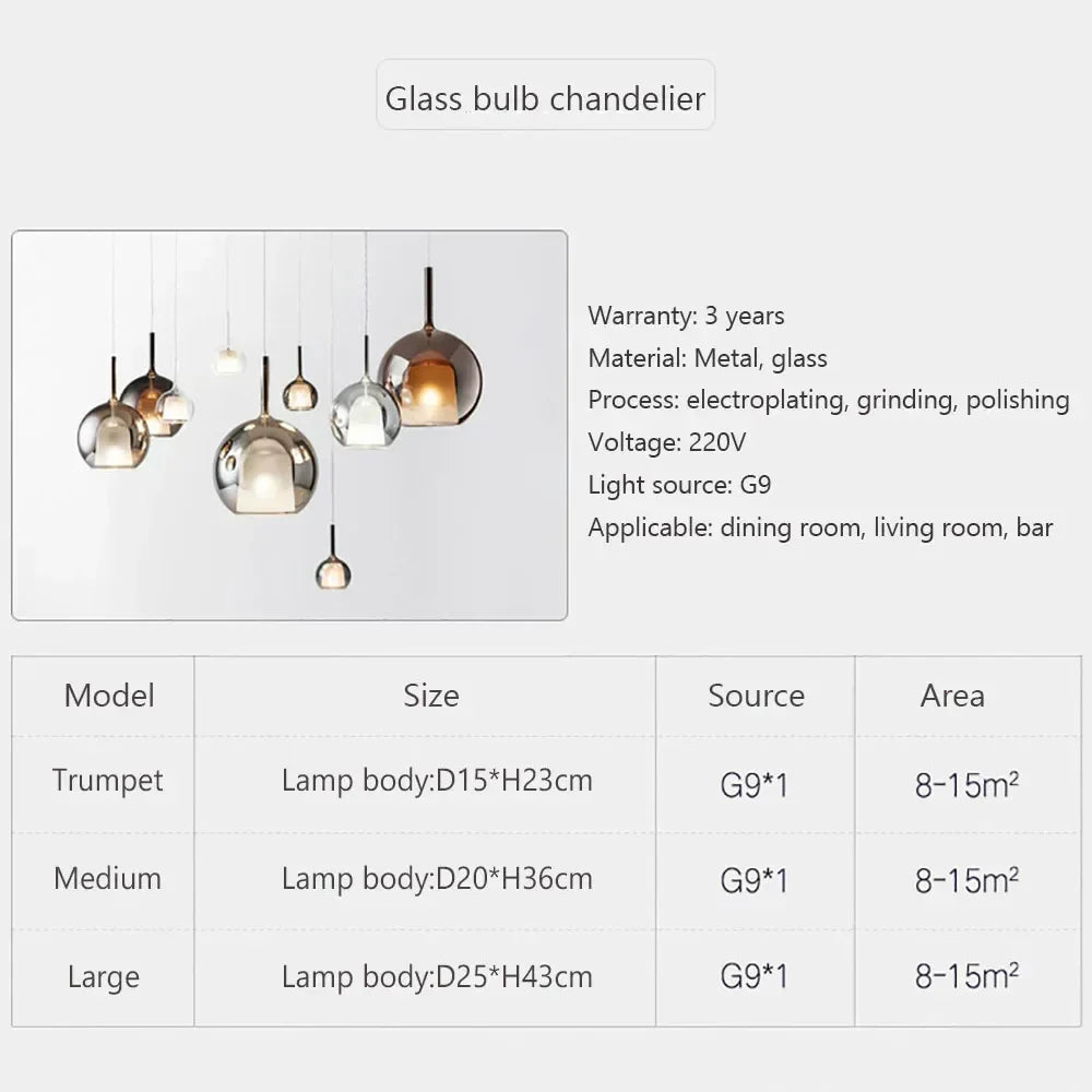 Pedera LED Glass Pendant
