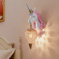 Einhorn Harz Wandleuchte