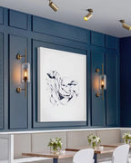Adriel - Modern Honeycomb Brass & Glass Wall Sconce