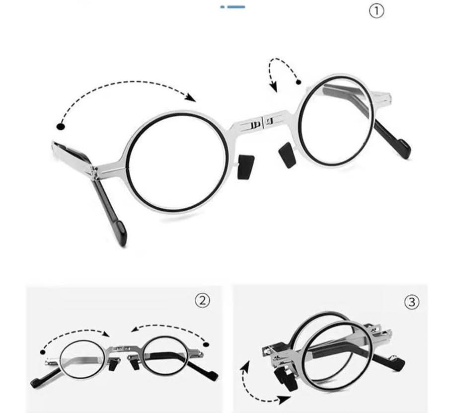 NovaLens ultralette sammenleggbare lesebriller — blålysfilter, under 20 gram