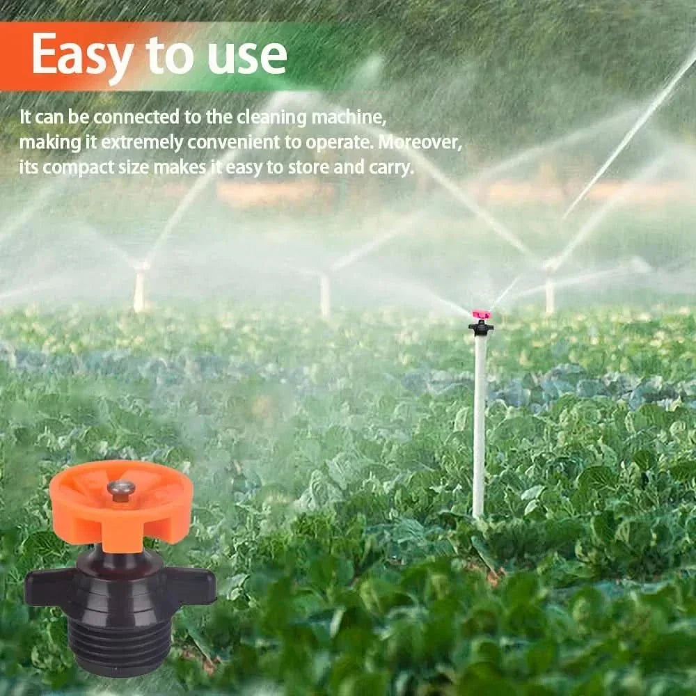 AeroFlow AquaSpin 360 asteen sadetinpää — 360 asteen kierto, kattava suihkutus