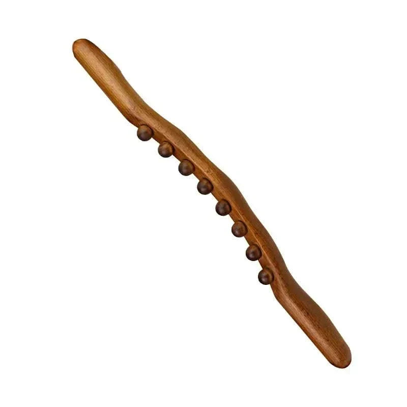 Bâton de massage Gua Sha Aurora Wellness – longueur de 60 cm, outil traditionnel de modelage