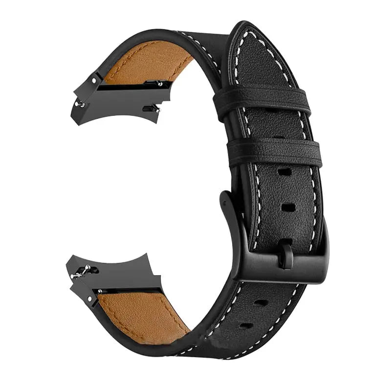 Correa de cuero y acero para Galaxy Watch 5 — Ajustable, varios acabados