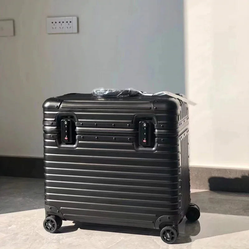 Set de bagaje cu roți pivotante din aluminiu-magneziu - încuietoare TSA, bagaj de cabină/de cală
