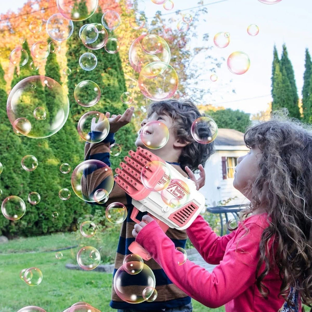 AquaJoy Cordless Battery-Free Bubble Toy – Continuous Automatic Dispenser
