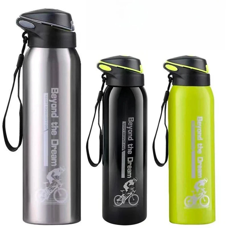 Doppelwandige Edelstahlflasche, 17 oz — Sportverschluss und Trageschlaufe