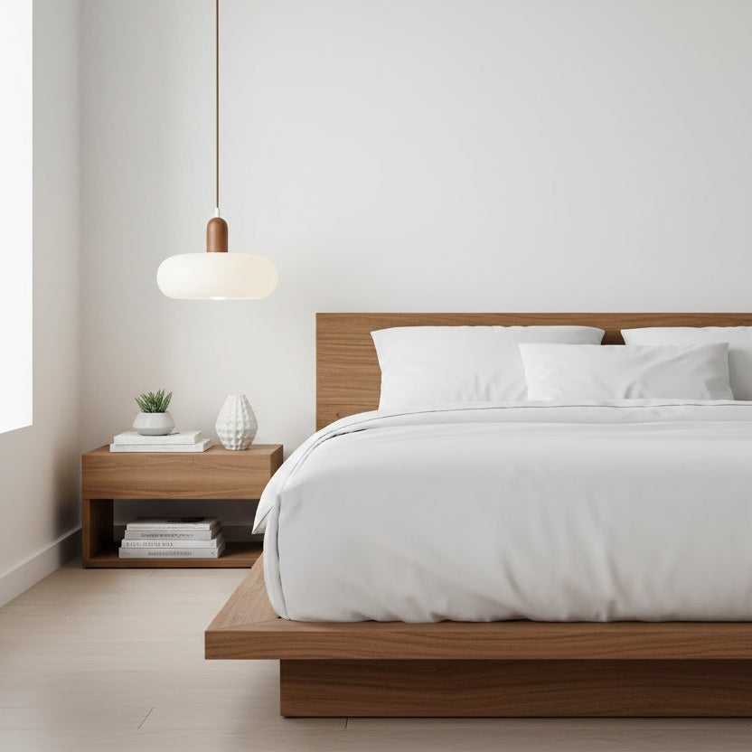 NovaLume Cream LED Pendant Fixture With Minimalist Aesthetic