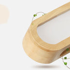 Nordische Holz-LED-Wandleuchte für warme Schlafzimmeratmosphäre