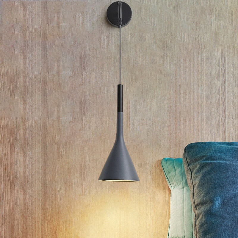 Wall Sconce Light Metal Adjustable Cord Wall Mounted Fixture | Euroselle