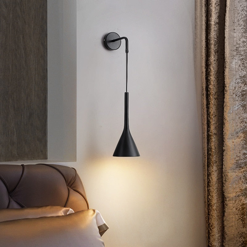Wall Sconce Light Metal Adjustable Cord Wall Mounted Fixture | Euroselle