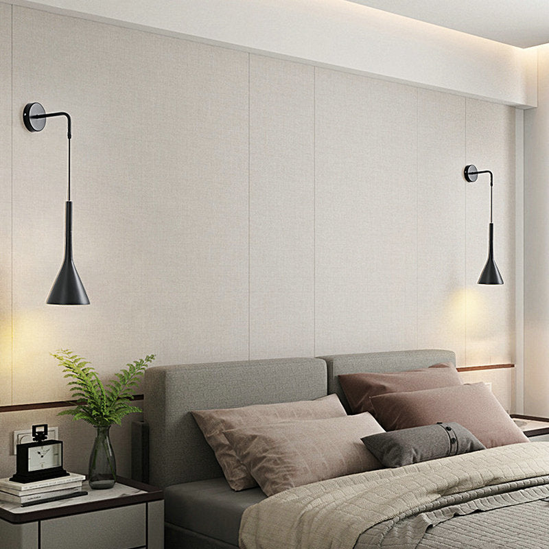 Wall Sconce Light Metal Adjustable Cord Wall Mounted Fixture | Euroselle