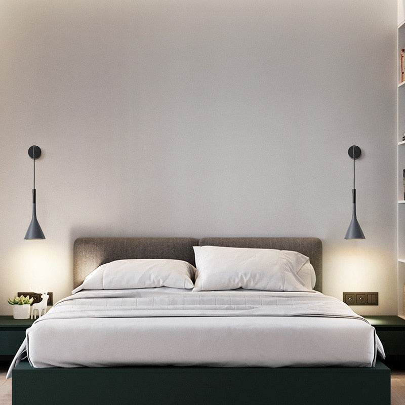 Wall Sconce Light Metal Adjustable Cord Wall Mounted Fixture | Euroselle