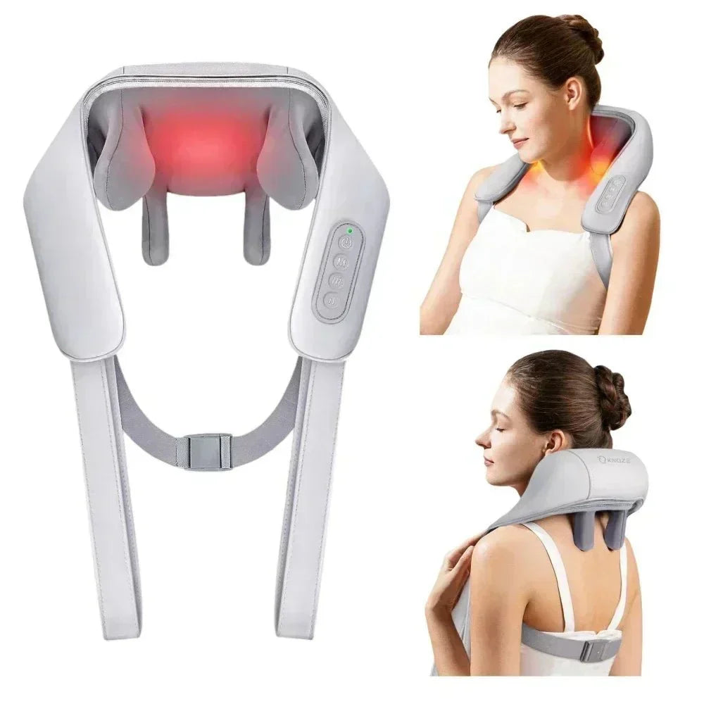 Aurora Electric Shiatsu Massager — Wrap-Style, Deep Pressure, Vibration & Magnetic Heat