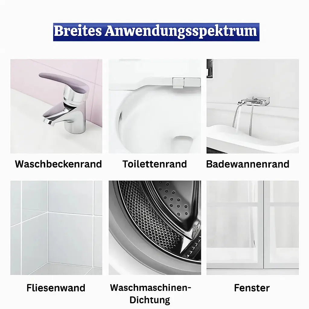 Krachtige gelreiniger voor voegen en kit, 3.4 fl oz, met borstel