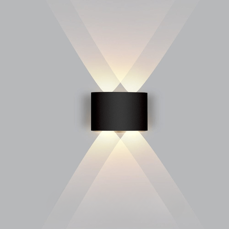 Aplique de pared LED para exteriores AstraGlow — Impermeable, diseño de aluminio de bajo consumo