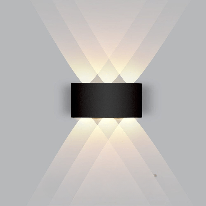Aplique de pared LED para exteriores AstraGlow — Impermeable, diseño de aluminio de bajo consumo
