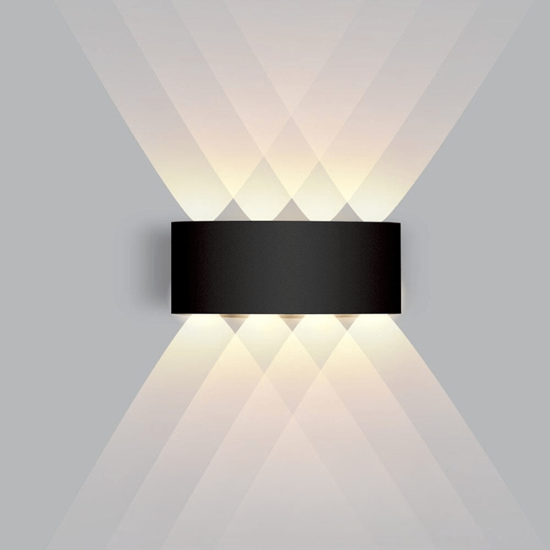 Aplique de pared LED para exteriores AstraGlow — Impermeable, diseño de aluminio de bajo consumo