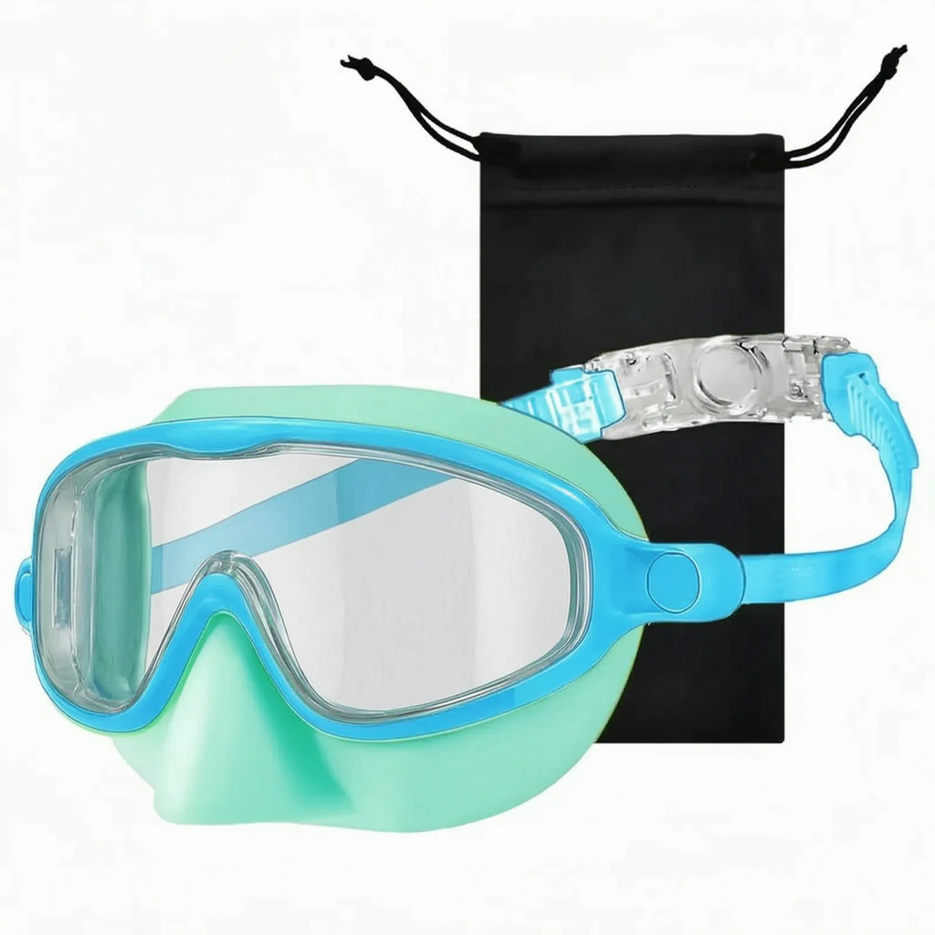 Schwimmbrille für Kinder mit vollständiger Gesichtsabdeckung und schützendem Nasenschutz