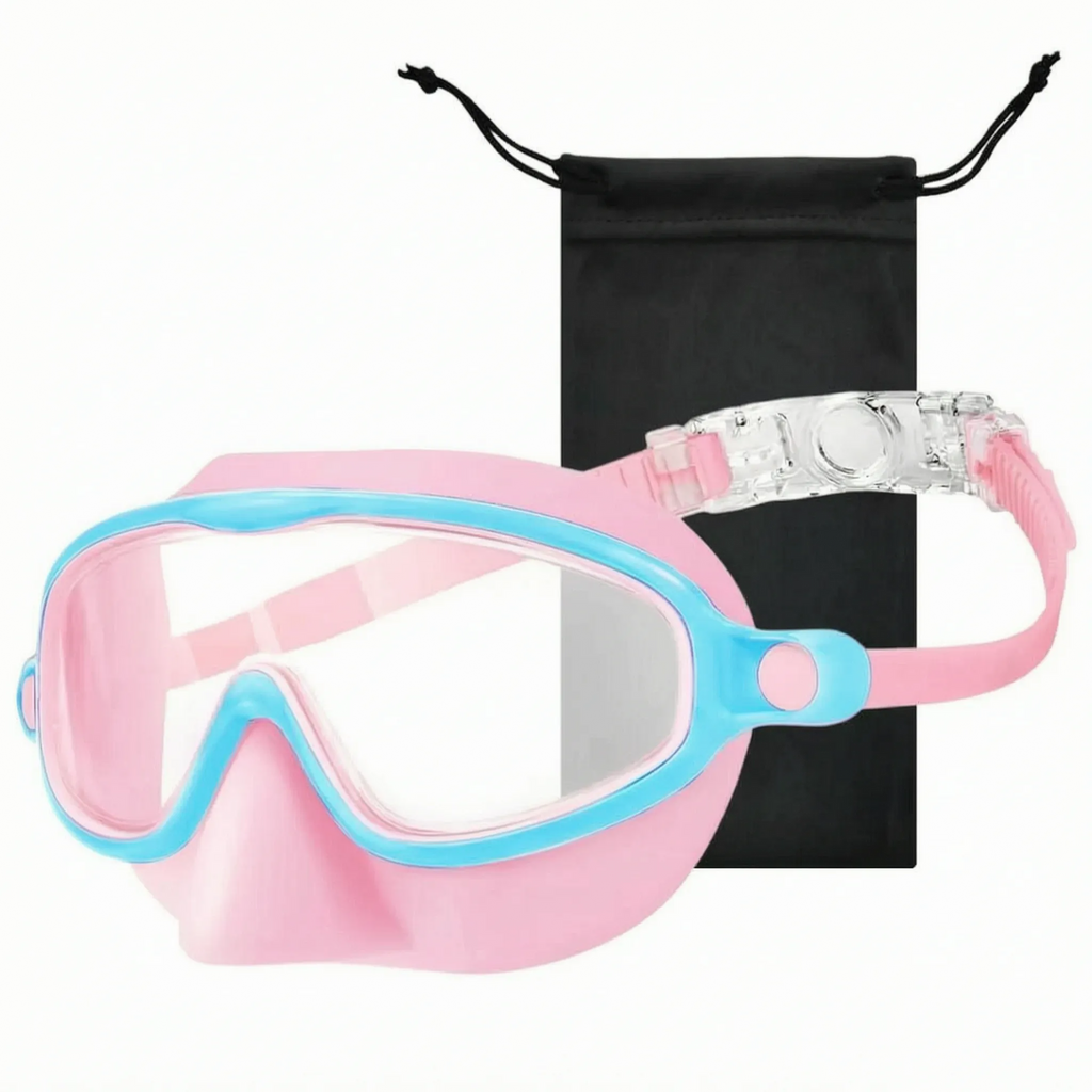 Schwimmbrille für Kinder mit vollständiger Gesichtsabdeckung und schützendem Nasenschutz