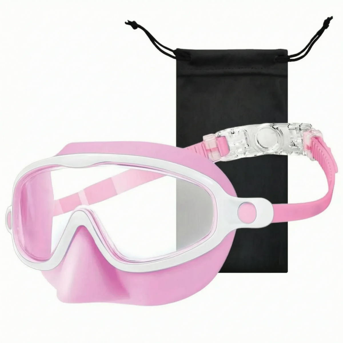 Schwimmbrille für Kinder mit vollständiger Gesichtsabdeckung und schützendem Nasenschutz
