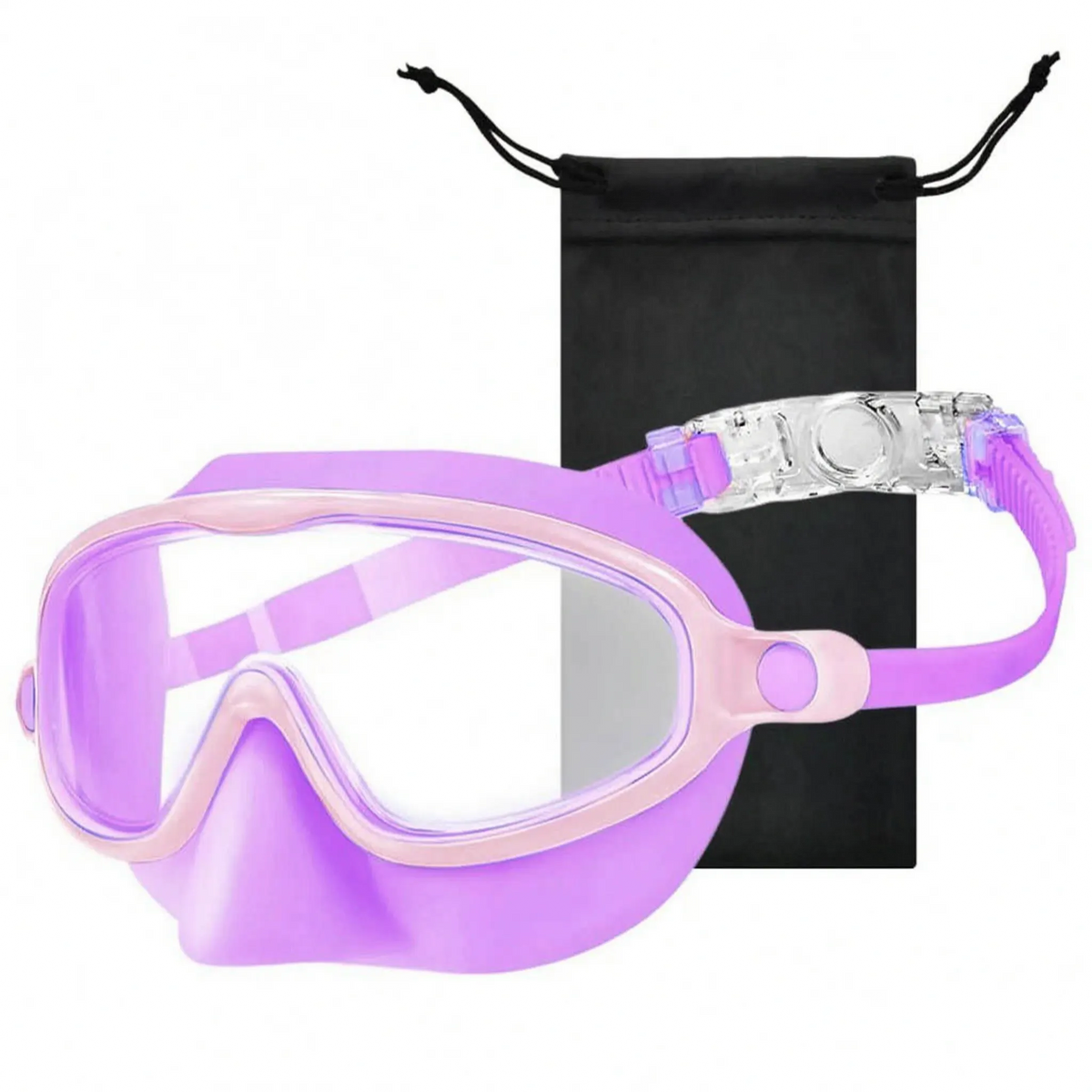 Schwimmbrille für Kinder mit vollständiger Gesichtsabdeckung und schützendem Nasenschutz