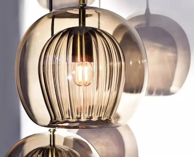 LumenAura Modern Glass Pendant Light for Interiors